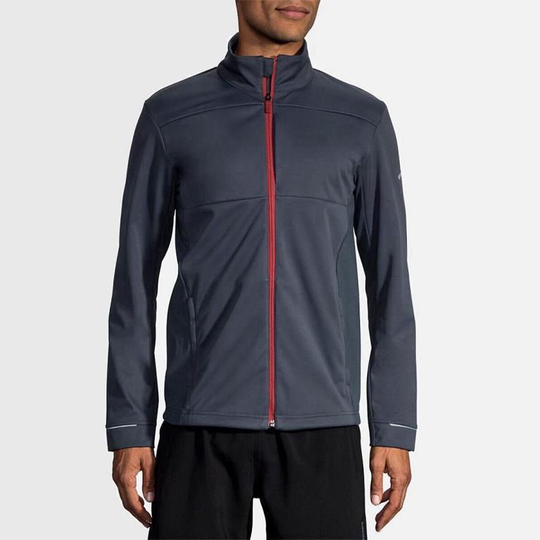 Brooks Volt Mens Running Jackets Ireland Grey (VRFK-26750)